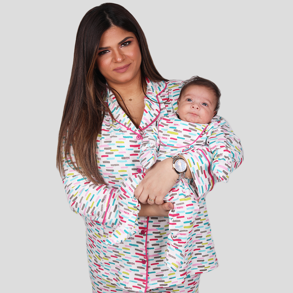 
                  
                    Squiggle pink Maternity pajama set
                  
                